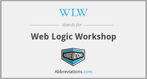 WLW - Web Logic Workshop