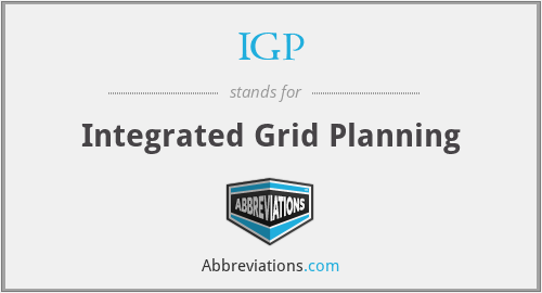 IGP - Integrated Grid Planning