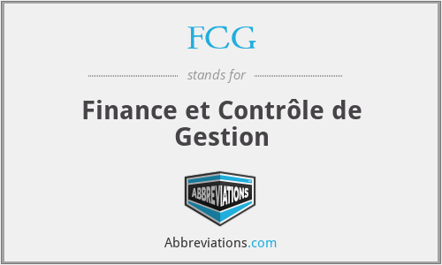 FCG - Finance et Contrôle de Gestion