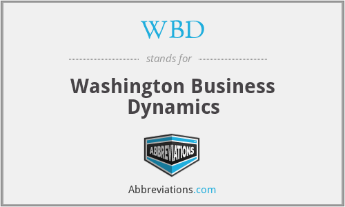 WBD - Washington Business Dynamics
