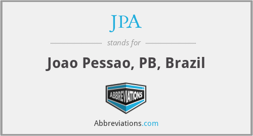 JPA - Joao Pessao, PB, Brazil