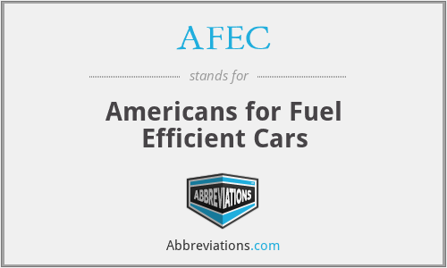 AFEC - Americans for Fuel Efficient Cars