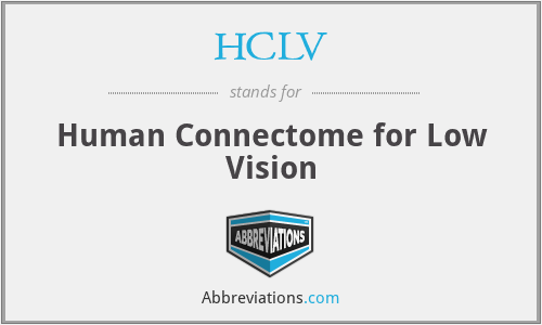 HCLV - Human Connectome for Low Vision