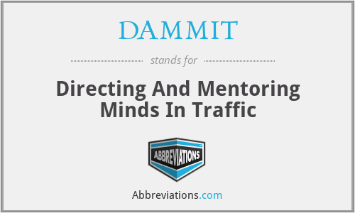 DAMMIT - Directing And Mentoring Minds In Traffic