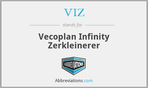 VIZ - Vecoplan Infinity Zerkleinerer