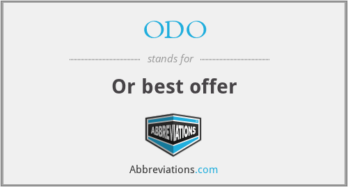 ODO - Or best offer