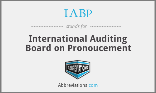 IABP - International Auditing Board on Pronoucement