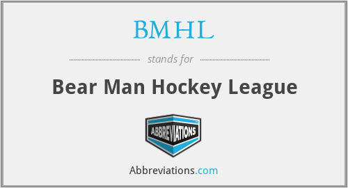 BMHL - Bear Man Hockey League