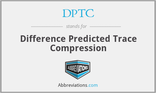 DPTC - Difference Predicted Trace Compression