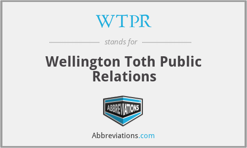 WTPR - Wellington Toth Public Relations