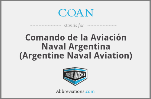COAN - Comando de la Aviación Naval Argentina
(Argentine Naval Aviation)