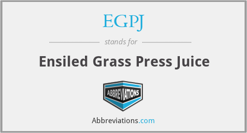 EGPJ - Ensiled Grass Press Juice