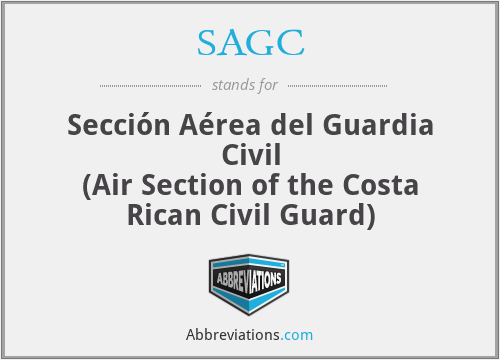 SAGC - Sección Aérea del Guardia Civil
(Air Section of the Costa Rican Civil Guard)