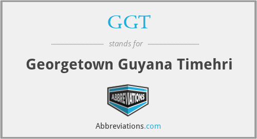 GGT - Georgetown Guyana Timehri