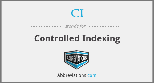 CI - Controlled Indexing