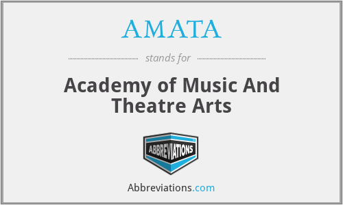 AMATA - Academy of Music And Theatre Arts