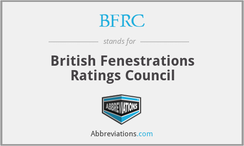 BFRC - British Fenestrations Ratings Council