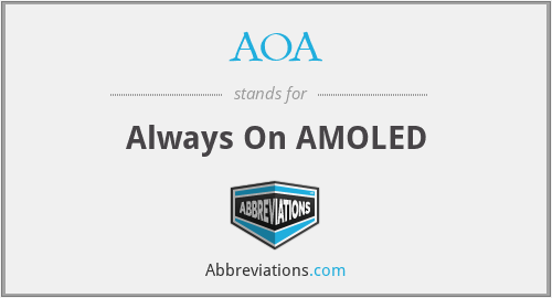 AOA - Always On AMOLED