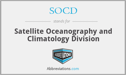 SOCD - Satellite Oceanography and Climatology Division