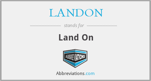 LANDON - Land On