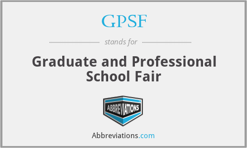 GPSF - Graduate and Professional School Fair