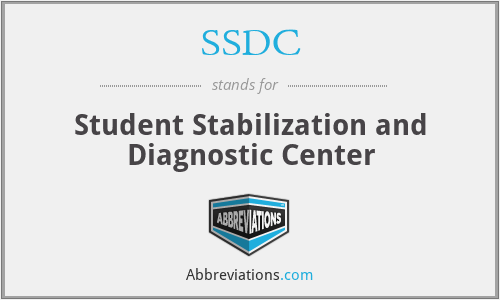 SSDC - Student Stabilization and Diagnostic Center