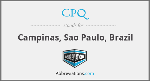CPQ - Campinas, Sao Paulo, Brazil