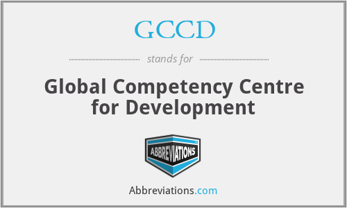GCCD - Global Competency Centre for Development