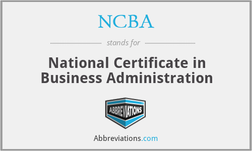 NCBA - National Certificate in Business Administration