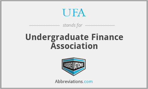 UFA - Undergraduate Finance Association