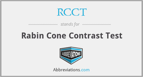 RCCT - Rabin Cone Contrast Test