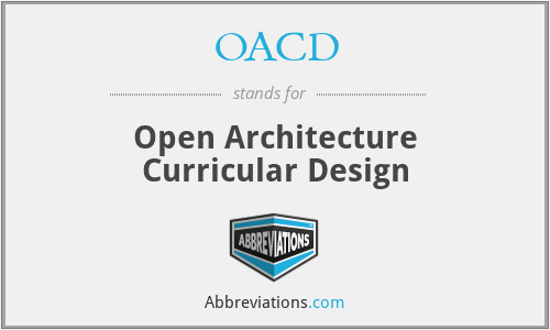 OACD - Open Architecture Curricular Design