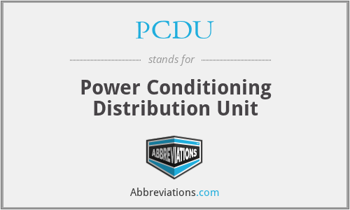 PCDU - Power Conditioning Distribution Unit