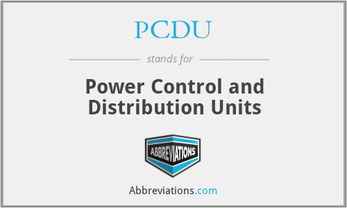 PCDU - Power Control and Distribution Units