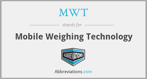 MWT - Mobile Weighing Technology