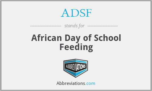 ADSF - African Day of School Feeding