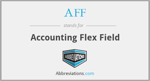 AFF - Accounting Flex Field