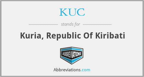 KUC - Kuria, Republic Of Kiribati