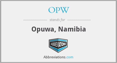 OPW - Opuwa, Namibia