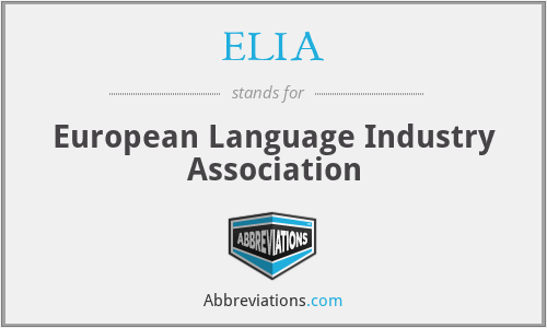 ELIA - European Language Industry Association