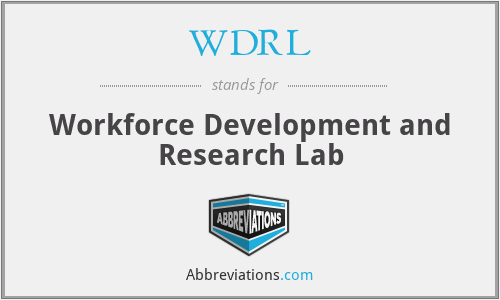 WDRL - Workforce Development and Research Lab