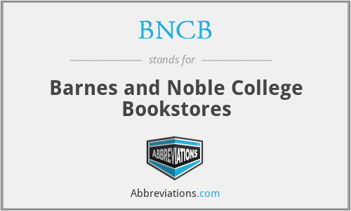 BNCB - Barnes and Noble College Bookstores