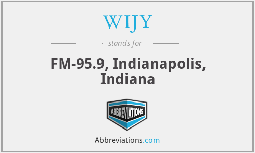 WIJY - FM-95.9, Indianapolis, Indiana