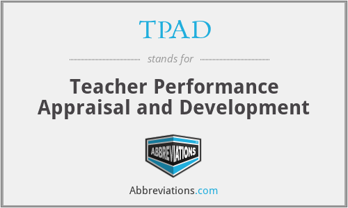 TPAD - Teacher Performance Appraisal and Development