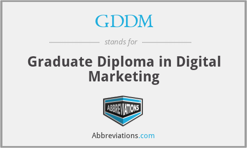 GDDM - Graduate Diploma in Digital Marketing