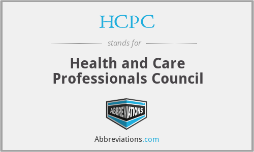 HCPC - Health and Care Professionals Council