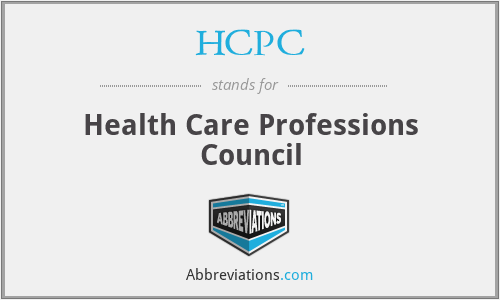 HCPC - Health Care Professions Council