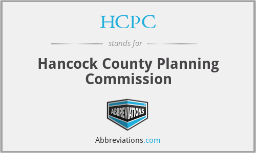 HCPC - Hancock County Planning Commission