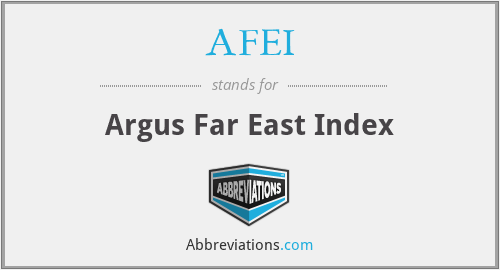 AFEI - Argus Far East Index