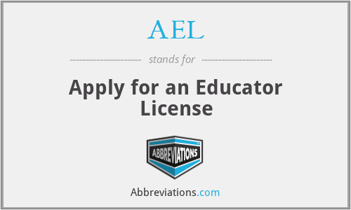 AEL - Apply for an Educator License